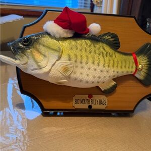 Big mouth Billy bass Singing Fish with Santa Hat